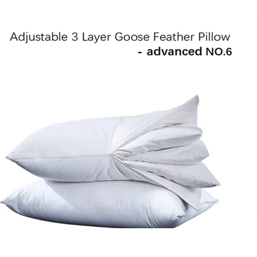Adjustable 3-Layer Goose down and Feather Pillow