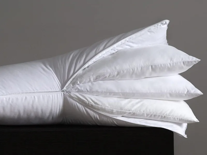 Adjustable 3-Layer Goose down and Feather Pillow