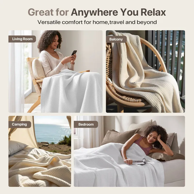 Cotton Waffle Blankets & Throws Company
