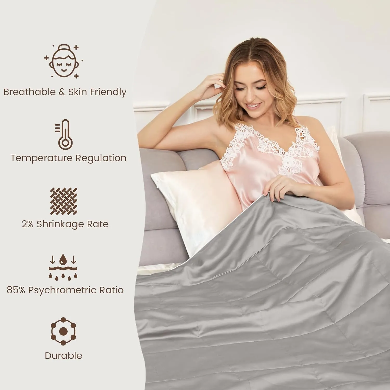 Natural Filling Silk Comforters China
