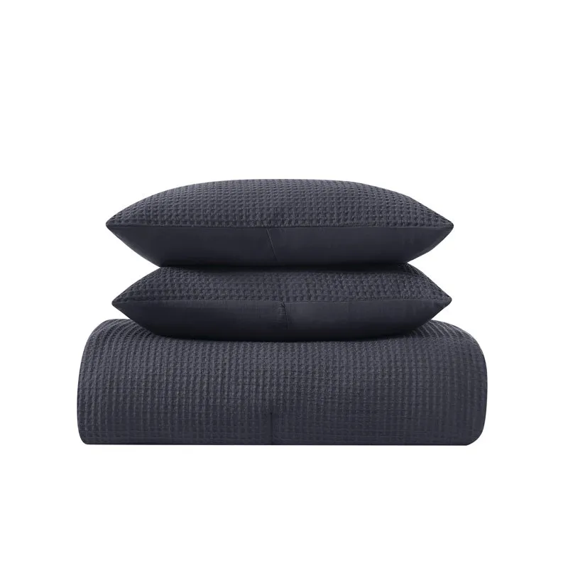 3PCS Waffle Comforter Sets