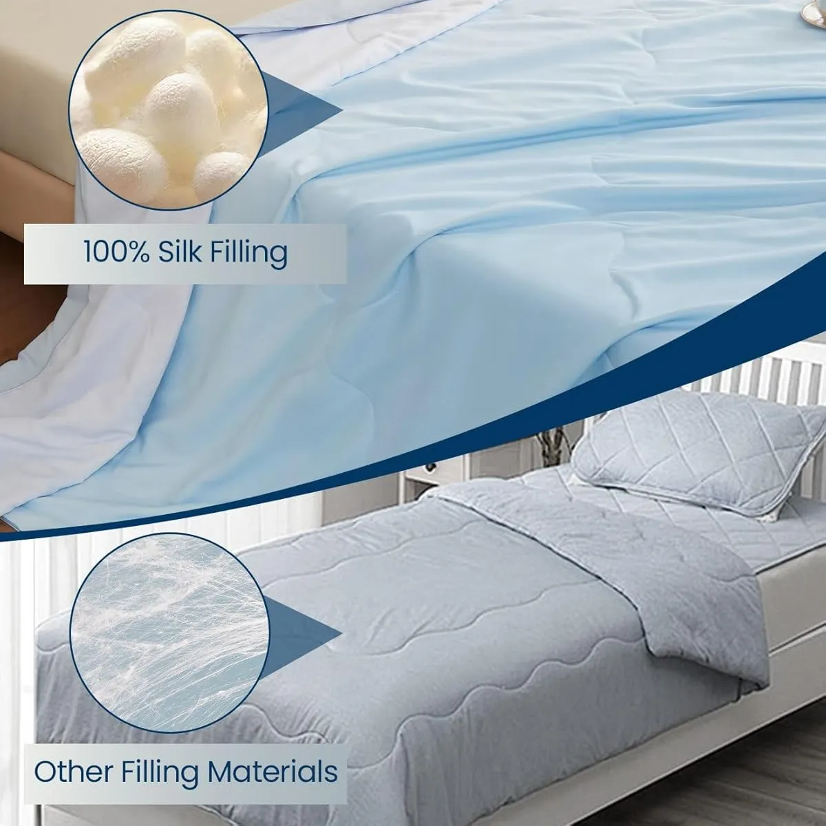 Compact & Versatile Silk Blankets & Throws Exporter
