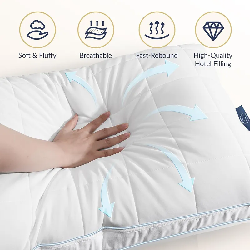 3-in-1 Adjustable Down Alternative Microfiber Pillows