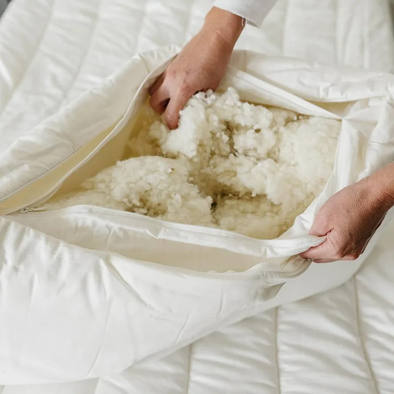 Organic Cotton Cover Wool Pillows