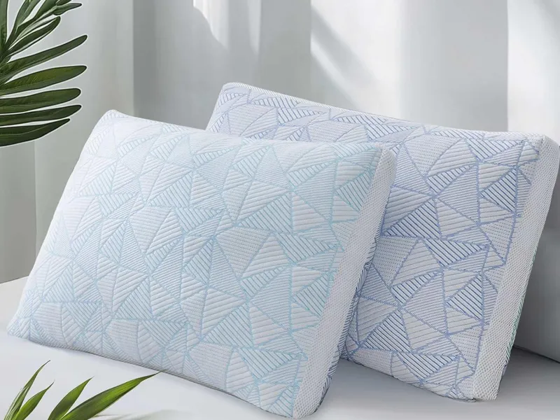Shredded Memory Foam Cooling Soft Bamboo Viscose Pillows