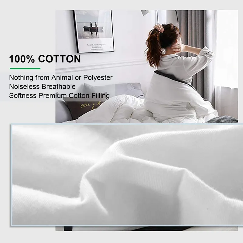 Upgraded Non-Vacuum Bed Quilt All Seasons Cotton Comforters