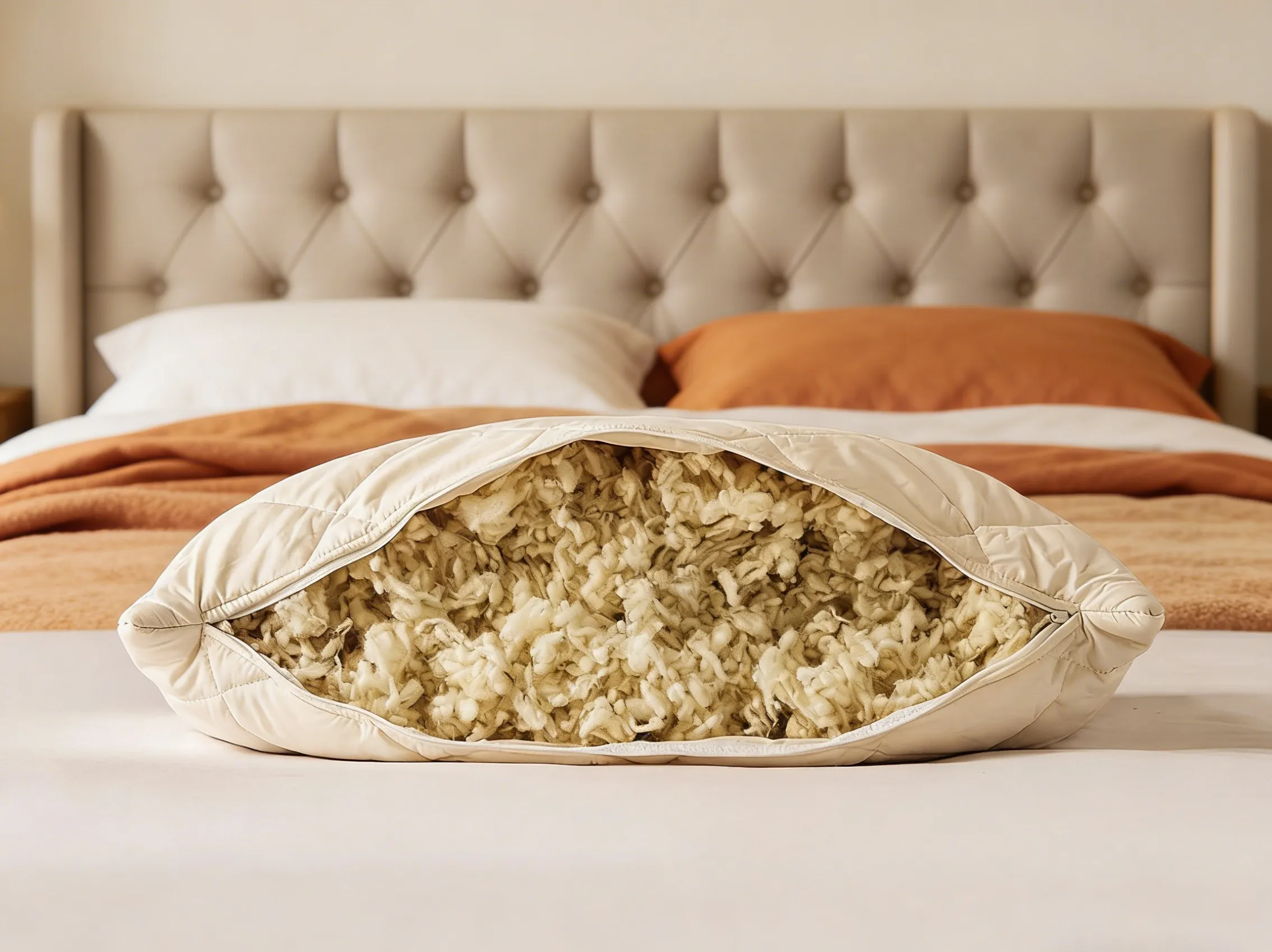 Organic Cotton Wool Pillow