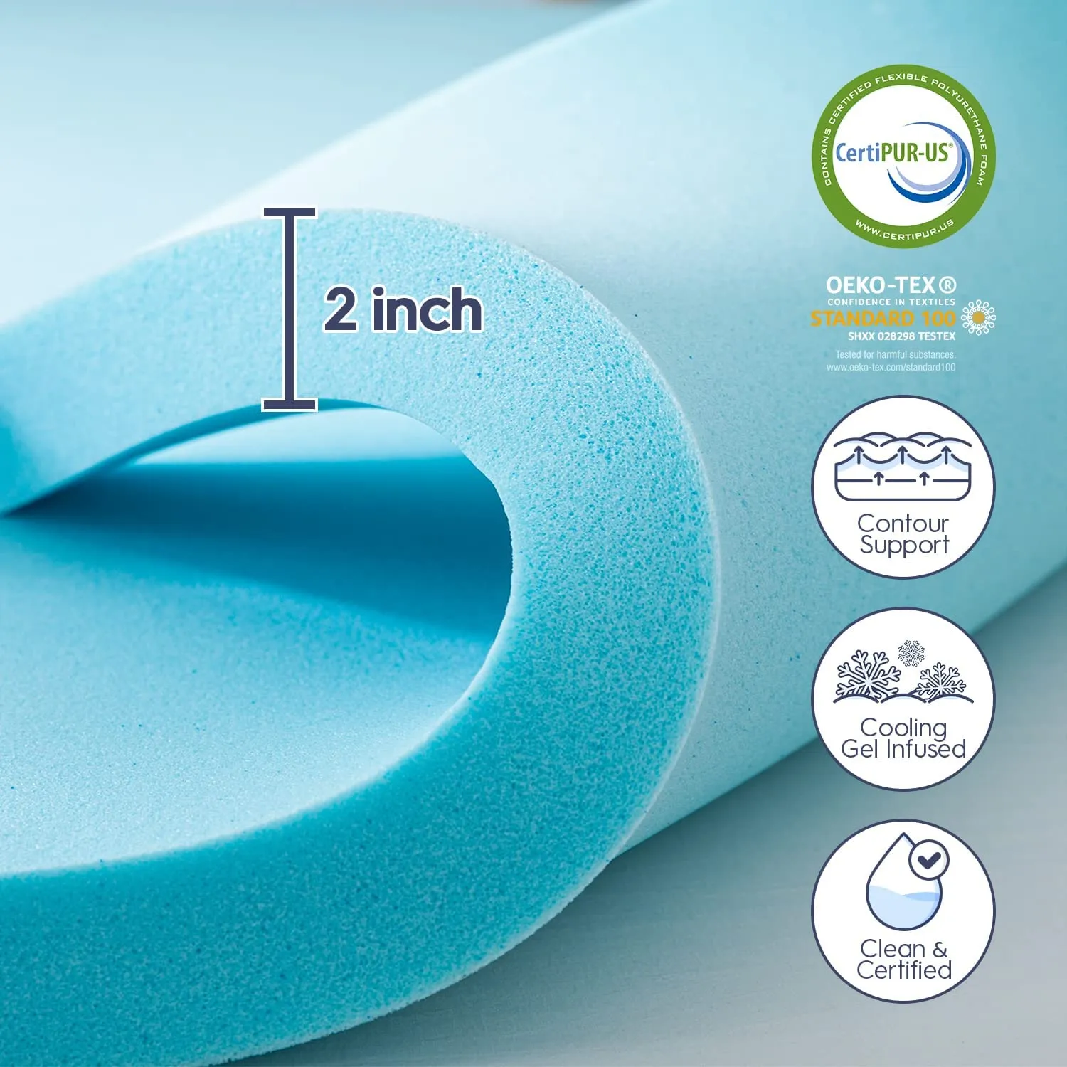 memory foam mattress topper